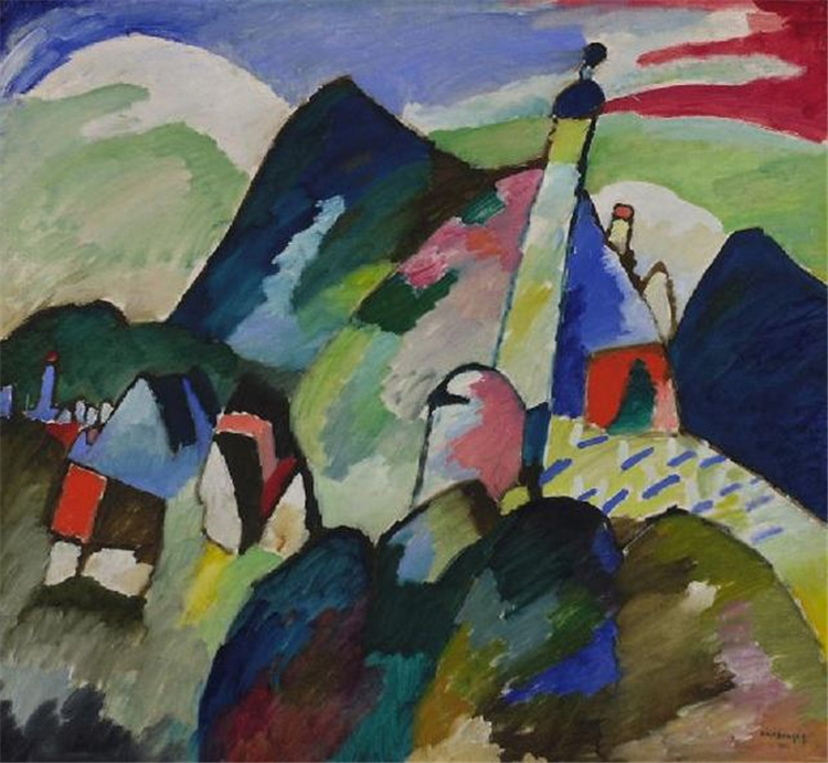 Church in Murnau 1910 Wassily Kandinsky Abstract Painting